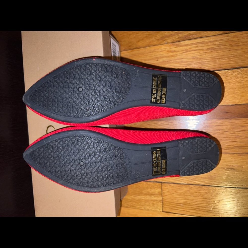 Shoe Land Carinne Pointed Toe Flats Knit - Women's Size 8.5 - Picture 4 of 7